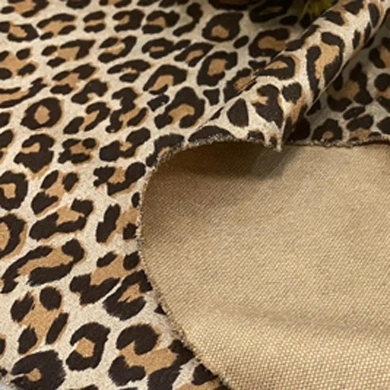 

Leopard Printed Suede Fabric Thin By The Meter for Clothes Shoes Hats Handmade DIY Sewing Designer Cloth Soft Drape Beige Brown 100cmX150cm