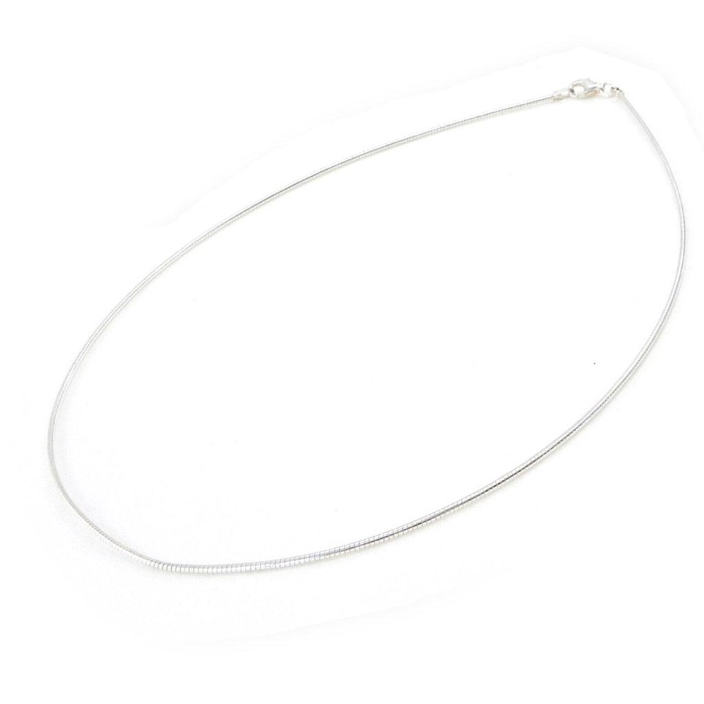Les Trésors De Lily [B9371] - Silver Necklace 'Omega' - 40 Cm 1. 2 Mm