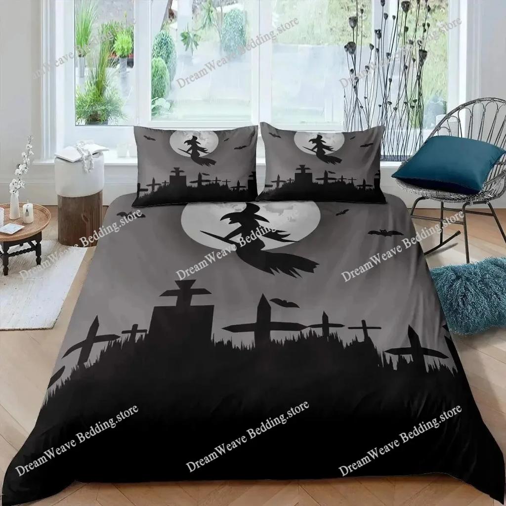 Copripiumino Stampato 3D Motivo Vampiro Volante di Halloween Copripiumini Per Bambini Set Biancheria da Letto Singolo Twin Queen King Tessile per la Casa