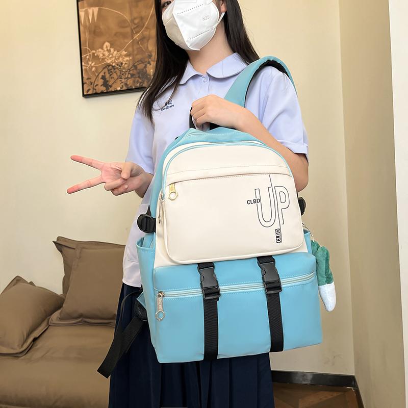 Three-Piece Backpack Set Large Capacity Student Schoolbag Junior Senior High School Backpack for Gilrs