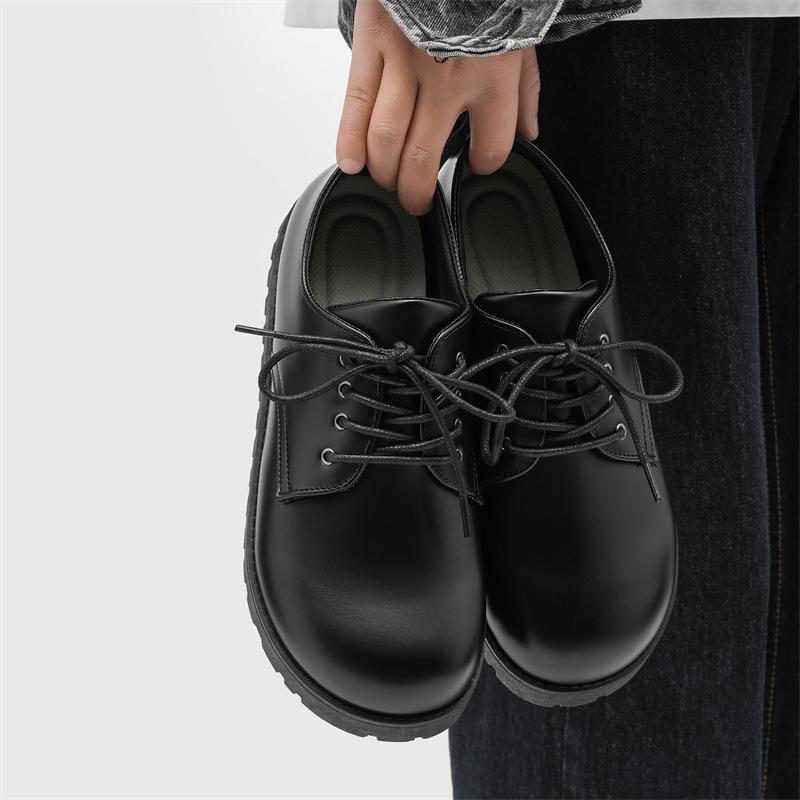 

2025 новая нишевая низкая посадка манго голова увеличение высоты мужская обувь мужская повседневная обувь из кожи с большой головой мужская Z500 39