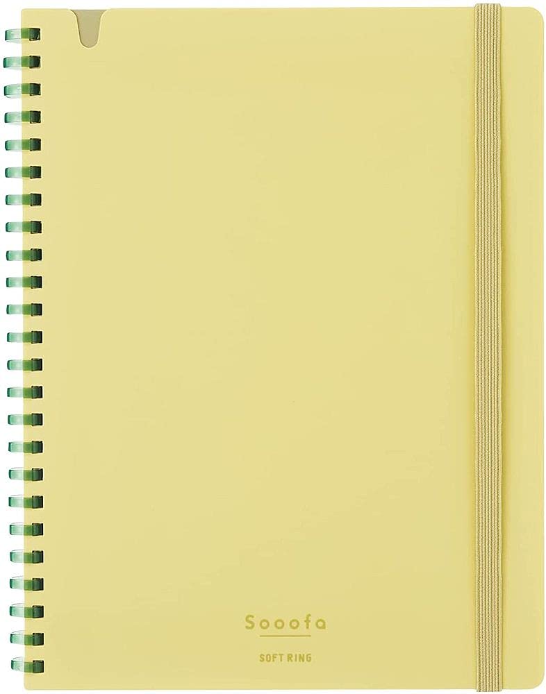 

KOKUYO Soft Ring Notebook Sooofa A5 Deformation 4mm Grid Cutoff 80 Sheets Yellow Su-SV738S4-Y [Bulk Purchase Set of 3 Books]
