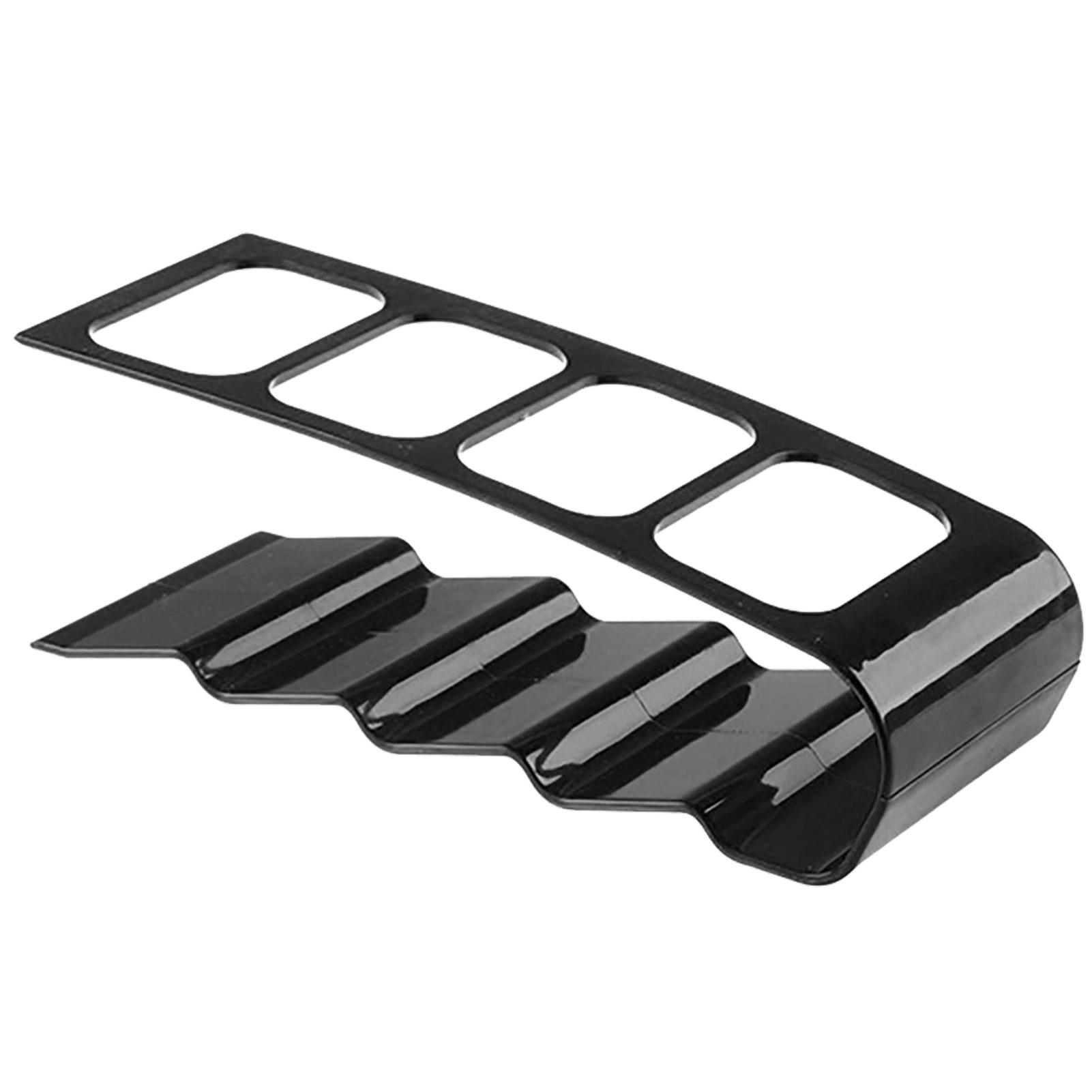 

Держатель для пульта дистанционного управления с 4 отделениями, пластиковый, легкодоступный органайзер для пультов ТВ и медиааксессуаров, черный чёрный