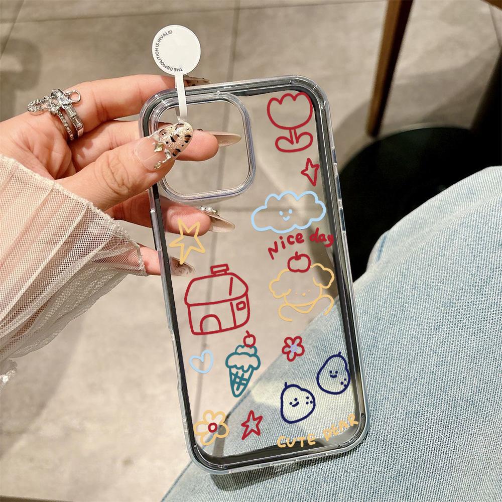 Painted Phone Case for iPhone 17 11 12 13 14 15 16 iPhone 17 12 13 14 15 16 Pro 17 12 13 14 15 16 Pro Max  High Quality Painted Animal Cute Phone Case