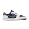 Travis Scott x Jordan Air Jordan 1 Azul Escuro Travis Scott X AJ1 Low Resistente à Abrasão Cano Baixo Tênis de Basquete Vintage DZ4137-700(Team1603- 7.0)