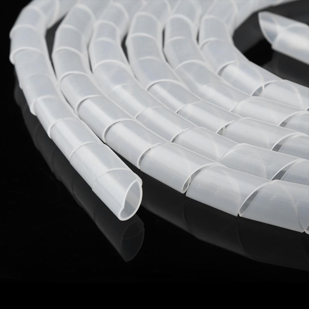 PE Spiral Cable Wrap Black Spiral Cable Organizer Durable Spiral Wire Binding Electrical Wire