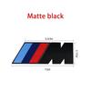 BACR1 For 3D ABS M Logo Car Body Side Badge Body Rear Trunk Decor Sticker Car Modification Accessorie For All BMW M Power X1 X3 X