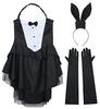 [TOKYO GOODS MARKET] [PureAribon] Plus Size Bunny Girl Costume Set (Black, 3XL)