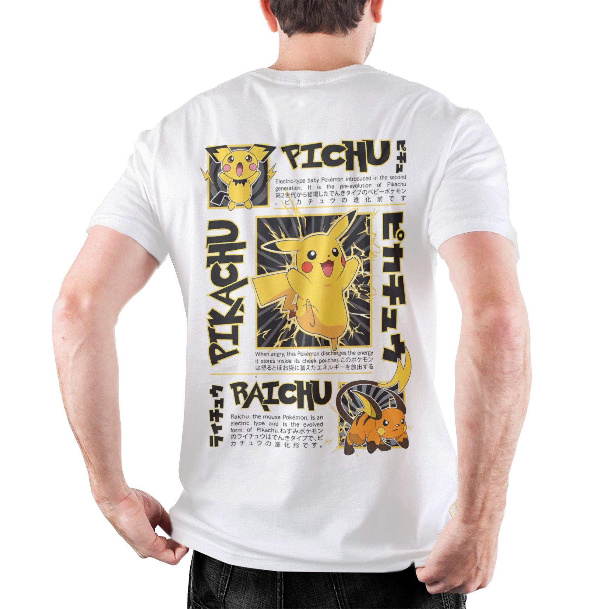 Unisex Pokemoned Charizard T Shirt Cotton Clothing Leisure Short Sleeve Round Collar Tees Summer TShirts Comfortable S