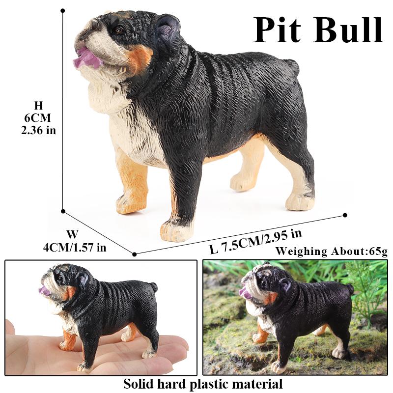 Oenux Dog Animals Model Husky Pug Pomeranian Rottweiler Chihuahua Action Figure Puppy Figurines PVC Cute Collection Toy Kid Gift