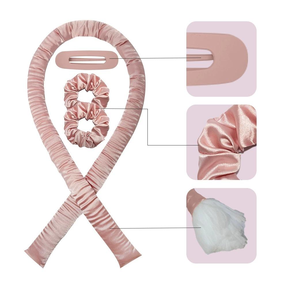 Hitzefreies Lockenband Kein Hitzestyler Seiden-Lockenwickler Für Über-Nacht-Wellen Haarband Styling-Werkzeug Für Frauen