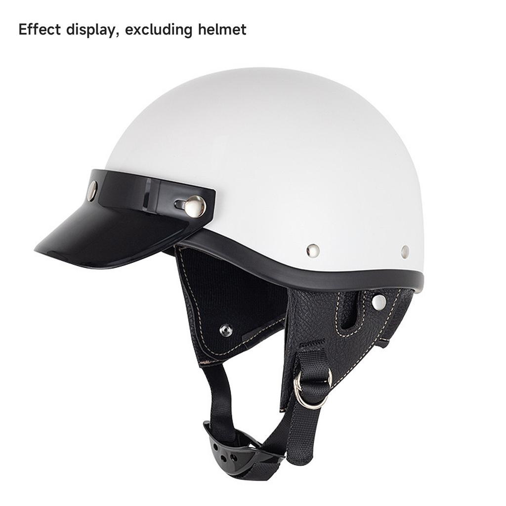 Windproof 3 Snap-Button Visor Shield Lens Visor Flip Up Wind Shield for Open Face Motorbike Helmet Anti-UV Fog Universal