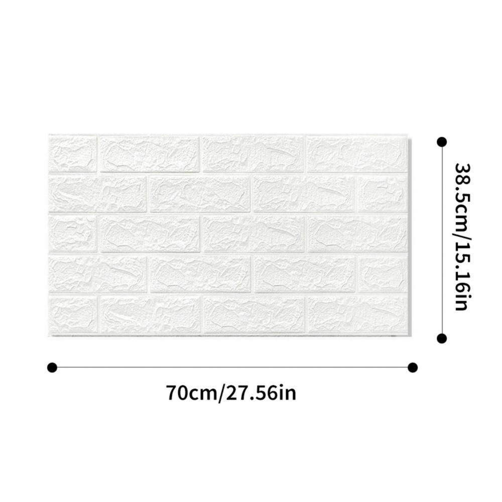 Autocolant de perete 3D Imitație de cărămidă Decor pentru dormitor Tapet autoadeziv impermeabil pentru living, bucătărie, fundal TV