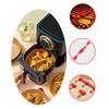 Magnetic Buckle Air Fryer Silicone Parchment Paper Heat Resistant Airfryer Liner Fixing Supplies Reusable Non-Stick Baking Mat