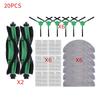 HEPA Filter, Mops, Dust Bag, Side Brush Parts for iRobot Roomba Combo Essential Robot Y1111/Y111111/Y111111/Y111611/Essential Va