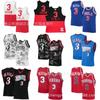 Mens Basketball Jersey 76ers 3 Iverson Retro Embroidered Breathable Sports Shirt