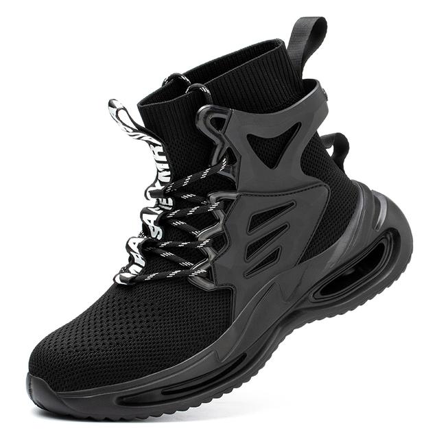 Taglia Europea Plus 50 Ultimo Design Stivali di Sicurezza da Lavoro Uomo Antisfondamento Puntale in Acciaio Costruzione Indistruttibile Scarpe per l'Industria
