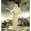 Young New Chinese Chenille High-end Long Cheongsam 1011 Autumn New Temperament Thin Daily Women
