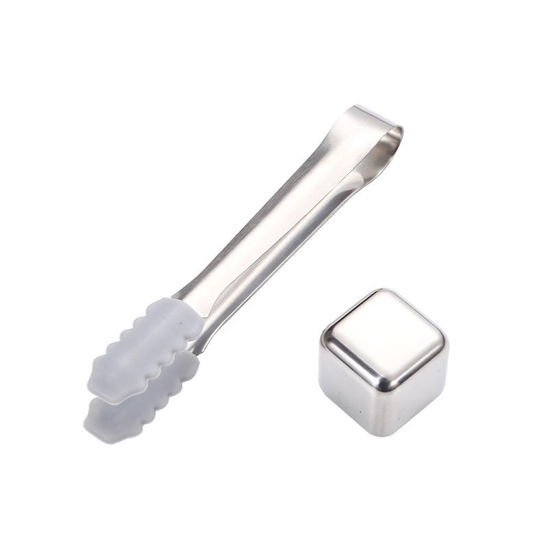 Stainless Steel Whiskey Stones Set - Reusable Ice Cubes for Drinks