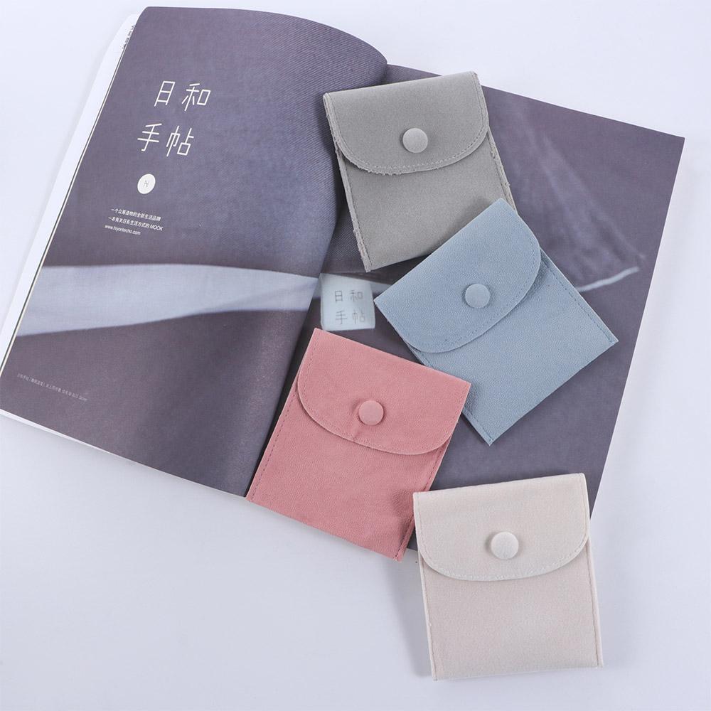 Knopfhalskettenbeutel Ohrringaufbewahrung Schmucktaschen Samtbeutel Geschenkverpackung Verpackungsbeutel