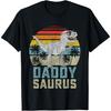 Daddysaurus T Rex Dinosaur Daddy Saurus Family Matching T-Shirt(1)