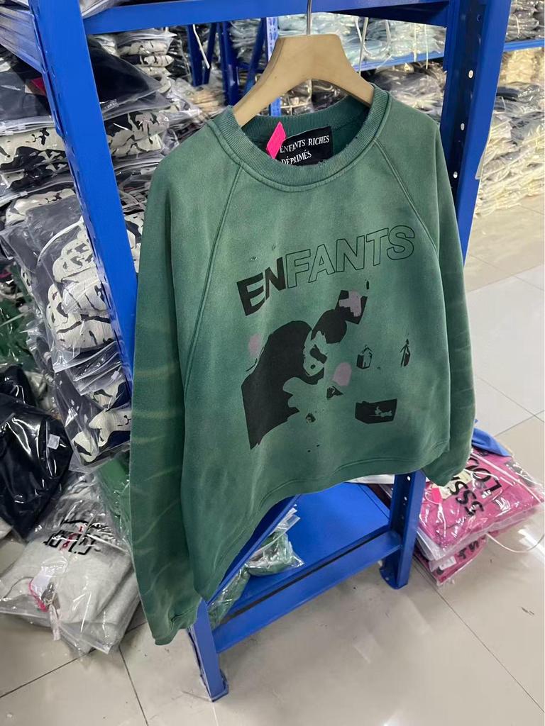 RICH KIDS SS25 Depressed Distressed Bluza z okrągłym dekoltem: Moja Śmierć Moje Życie