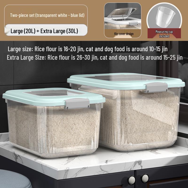 Versiegelter Insekten- und Feuchtigkeitsschutz-Aufbewahrungsbehälter für Reis & Mehl mit großem Fassungsvermögen