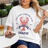 Lobster Shirt, Maine Shirt, New England Old Money Aesthetic, Fisherman Aesthetic Tee, Coastal Shirt, Beach Shirt, Comfort Colors Plus Size
