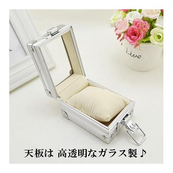 Used Watch storage case Watch case Aluminum watch case Watch Watch storage Aluminum watch collection case Watch collection case yy