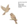 2 Pcs Wooden Bird Wall Art Rustic Flying Sparrow And Bird On Tree Branch Wall Hanging Decor for Living Room Bedroom Kitchen Office