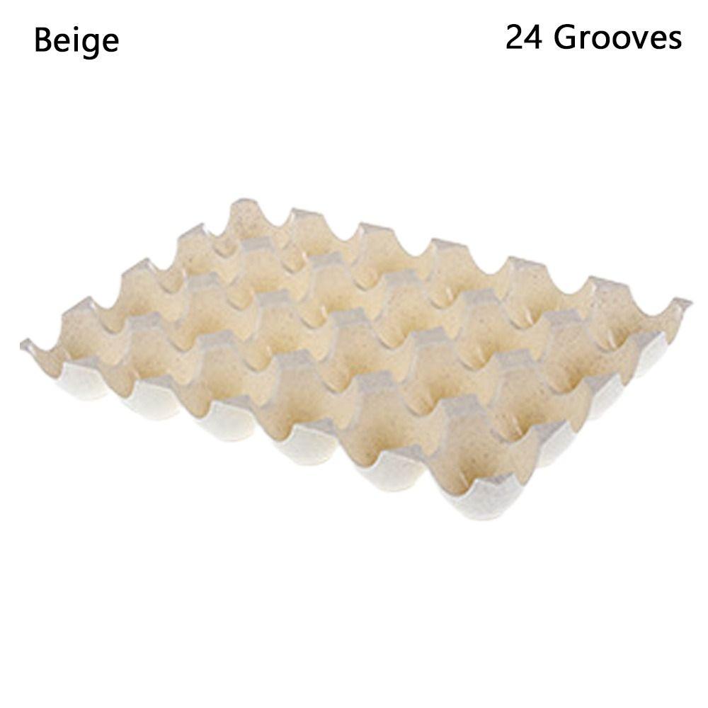 Large-capacity Egg Storage Box 24/15 Grooves Egg Dispenser for Kitchen Trendy Egg Container