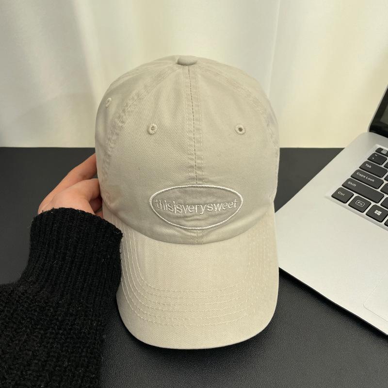 Spring new letter embroidered baseball cap versatile face small visor fashionable commuter cap children