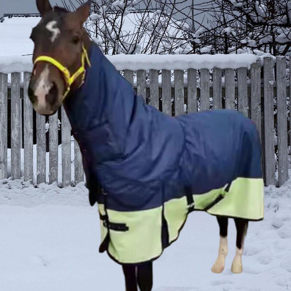 Horse Winter Turnout Blanket Sheet 600D Oxford Breathable Belly Wrap Waterproof Horsewear