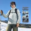 Hooded Lightweight White Duck Down Jacket for Couples – Thin, Warm, Casual Outdoor Winter Wear