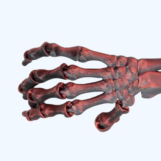 3D Printed Halloween Skeleton Hand Realistic Looking Widely Used Fake Human Hand Party Terror Scary Props Decoration