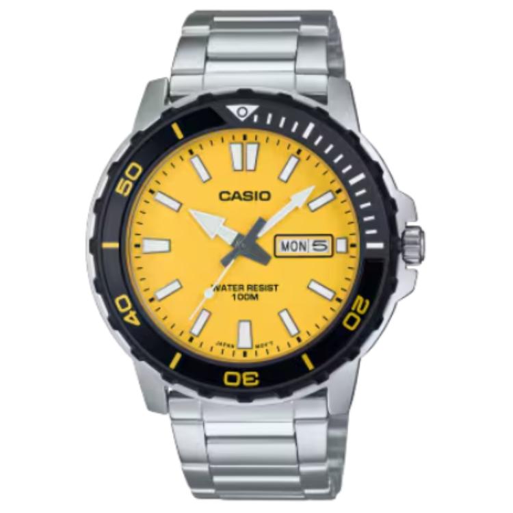 CASIO Men Orange Watch MTD-125D-9AVDF MTD-125D-9AVDF Orange Watch Dial