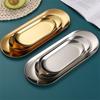 S/L Gold Edelstahl Nailart Ausrüstung Platte Kosmetik Aufbewahrungstablett Arzt Chirurgisch Dental Tablett Nagel Schale Maniküre Werkzeuge