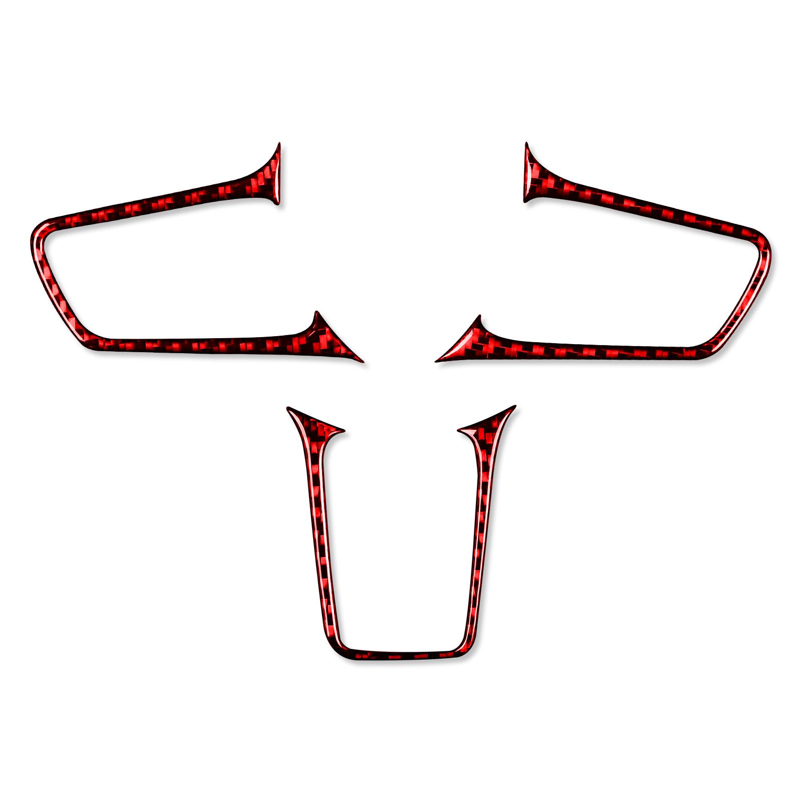 

Для Porsche 718 982 2016-2022 рулевое колесо из углеродного волокна, внешняя рамка, декоративные полоски, аксессуары для салона автомобиля, украшение красный