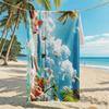 New, Double-sided Velvet Beach Towel Quick-drying Sports Towel Printed Bath Towel