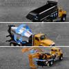 AIUAZA Scale Diecast Engineering Construction Dump Alloy Collectible Model Opening Door Toys per 1/50 Vehicles, Truck, Excavator, Mixer, Cars, Boys'