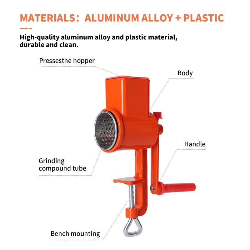 Manual Nut Grinder Multifunctional Kitchen Utensil Grinding Device Dry Fruit Crusher Peanut Butter Nut Sesame Walnut Chopper