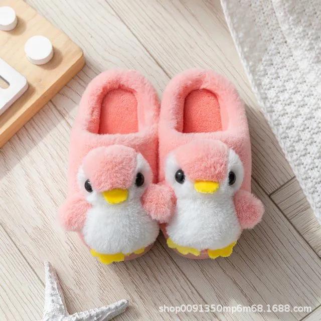 Kids Autumn Winter Indoor Non-slip Warm Cotton Slippers