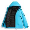 3-in-1 Detachable Windproof Waterproof Hiking Jacket Men Women Outdoor Camping Trekking Fall Winter
