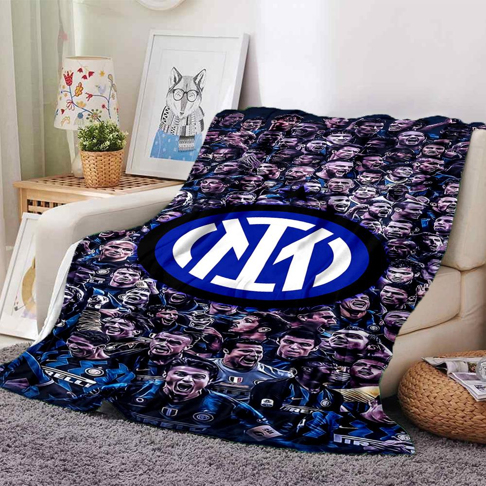 Coperte Campioni Inter Milan Flanella Stampata Traspirante Calda Coperta da Divano per Casa Ufficio Copriletti 0708a2