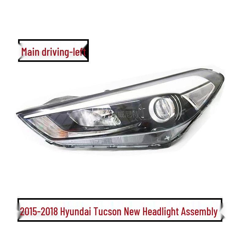Совместимая сборка фары для Hyundai Tucson 2015-2018, Передние фары ближнего/дальнего света Left side - Standard