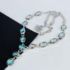 Amazing Mysitc Topaz Gemstone Handmade 925 Sterling Silver Necklace, Mysitc Topaz Silver Necklace For Wife, Unisex Necklace, Wadding Gift