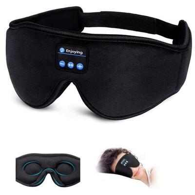 Wireless Bluetooth Sleep Mask with 3D Contoured Memory Foam and Light-Blocking Headphones