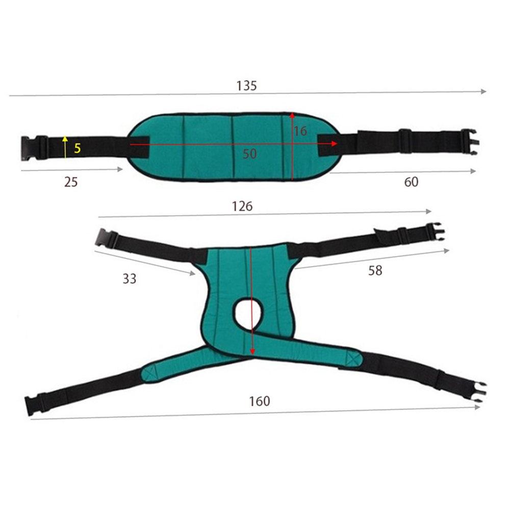 Adjustable Posture Corrector Wheelchair Safety Harness Elderly Patients Wheelchairs Seat Belt Leg Fixing Belt