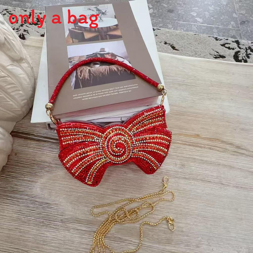 Luxury Acrylic Butterfly Clutch With Embellished Rhinestones For Evening Events