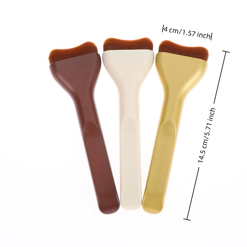 Kontürleme Bronzlaştırma Likit Fondöten Krem Allık İçin Dil Şekilli Makyaj Fırçaları Yumuşak Kıllı Çok Amaçlı Makyaj Aleti Günlük Kullanım İçin